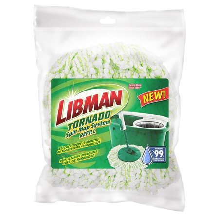 Libman Tornado 14 in. W Spin Microfiber Mop Refill 1 pk 1284